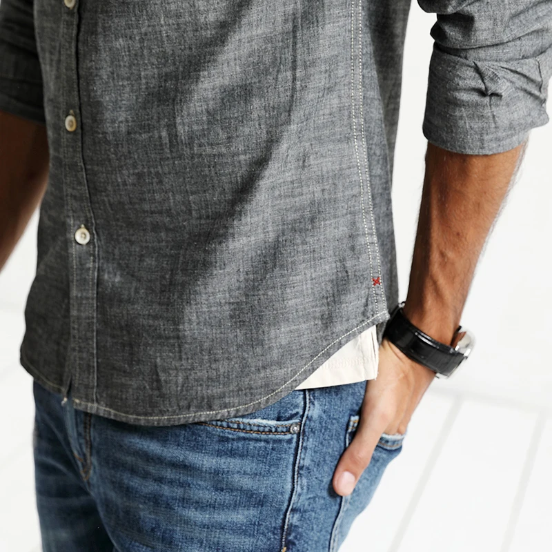 SIMWOOD 2019 для мужчин рубашка Весна Новый Camisa Masculina рубашки домашние муж. Slim Fit 100%