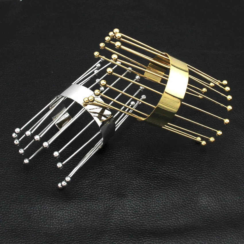 Браслет манжета UKMOC в готическом стиле Женский длинный металлический ювелирный