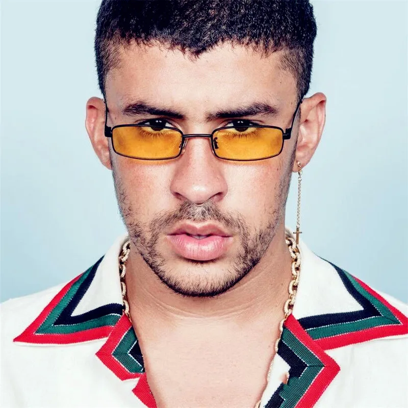 Занавес Lunette Soleil Homme корейская мода металлические маленькие квадратные солнцезащитные очки дикие морские