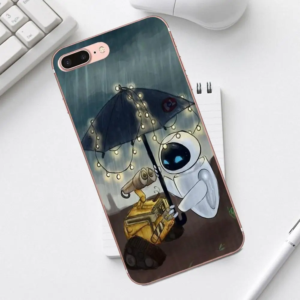ТПУ чехол Coque для iPhone 4 4S 5 5C SE 6 6S 7 8 Plus X XS Max XR Galaxy A3 A5 J1 J3 J5 J7 2017 пара стены E и Eve Love |