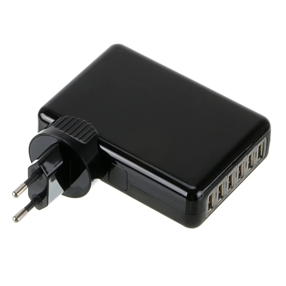 

brand new! mobile phone travel charger EU/US/EU/UK plugs 6A with extra 6 USB Ports Travel Wall Multi Charger plus