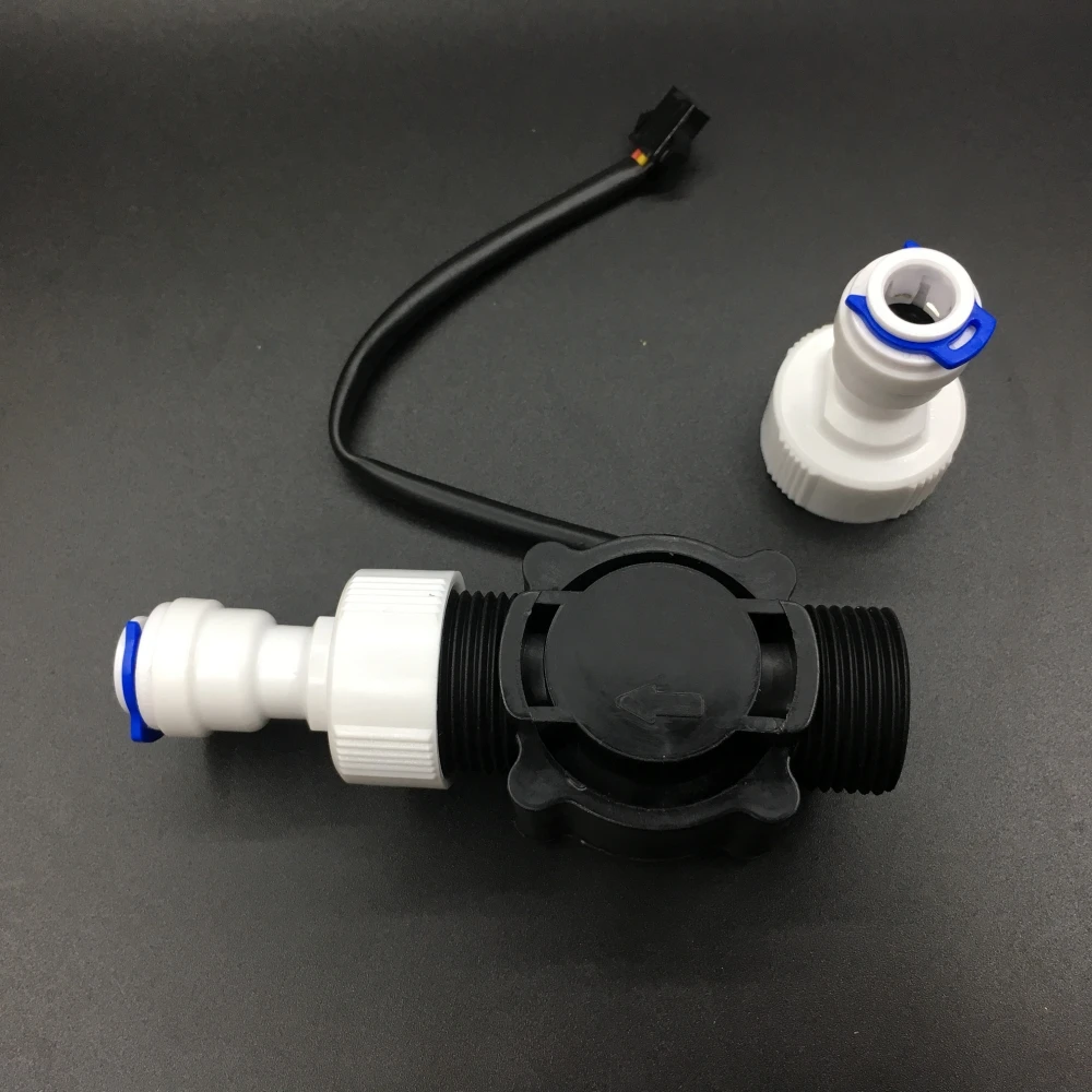 FS 300A + 2 шт. Quick Fit push адаптер Холла G3/4 &quotDN20 датчик расхода воды пластиковые турбины