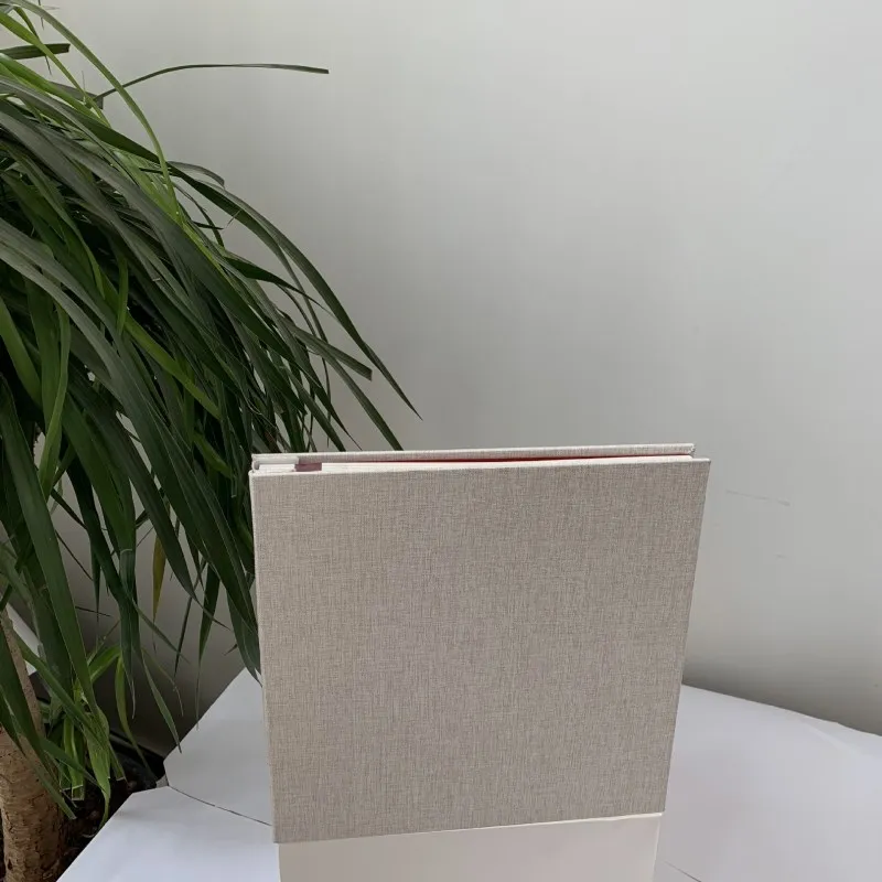 18 inch White card Простой льняной фотоальбом тип пасты Failm DIY творческая пара Романтический Eetro семейный Выпускной альбом подарок - Цвет: 18 inch White card