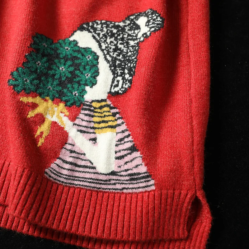 Женский жилет с мультяшной вышивкой осенний Новый женский элегантный