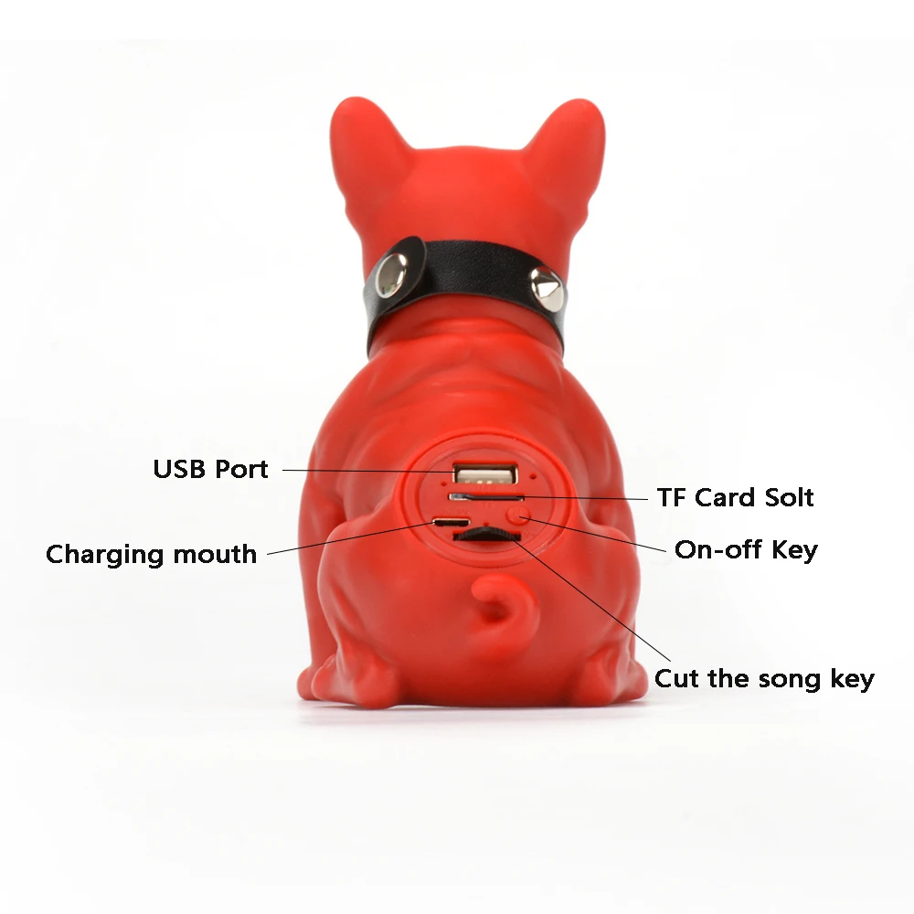 Беспроводная bluetooth колонка Bulldog переносная музыкальная стереоколонка для полной