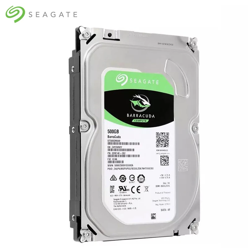 Внутренний жесткий диск Seagate BarraCuda 500 Гб 3 5 дюйма SATA 0 7200 об/мин 6 16 Мб кэш памяти для