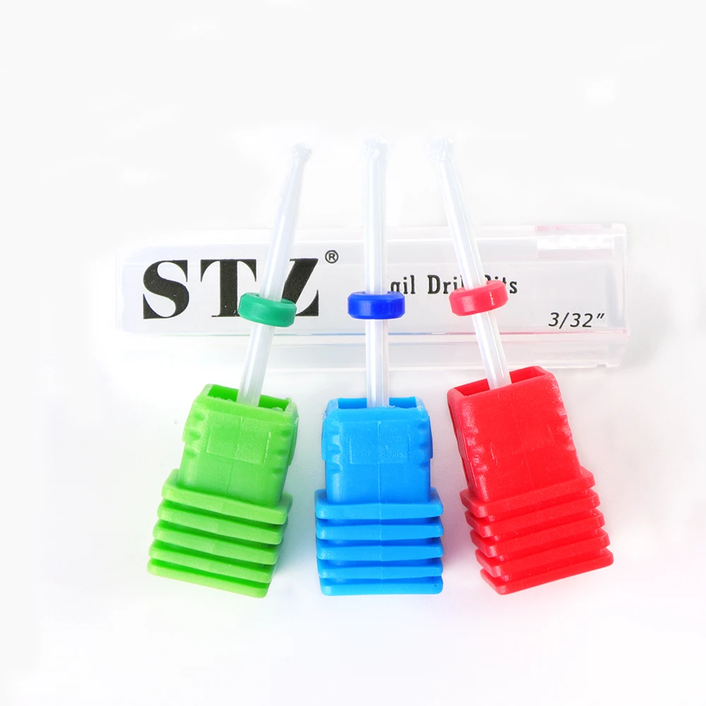 STZ круглый керамический сверло для ногтей ротационный Карбид кутикулы