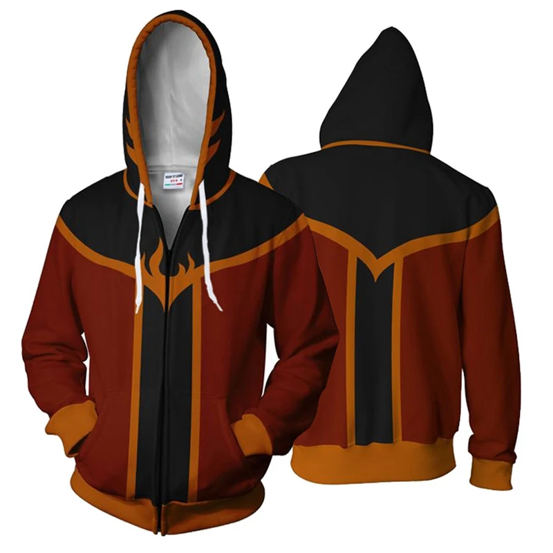 Белые и черные японские Самурайские аниме 3d толстовки на молнии мужские супер