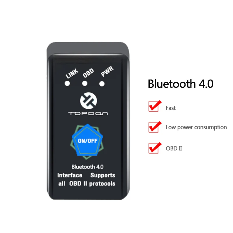TOPDON V1.5 ELM327 OBD2 сканер автомобильный OBD диагностический инструмент wifi автоматизированный супер ELM 327 считыватель кодов сканирующий инструмент для iPhone