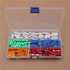 Набор керамических автомобильных предохранителей диаметром 6 мм, 200 шт., для винтажных классических автомобилей, белого, зеленого, синего, оранжевого, красного цветов