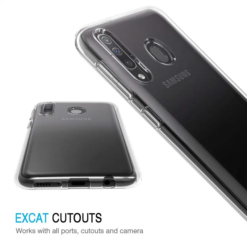Transparent Soft TPU Case For Samsung Galaxy M30 Phone Silicone Cover M10 M20 SM-M305F/DS Clear |
