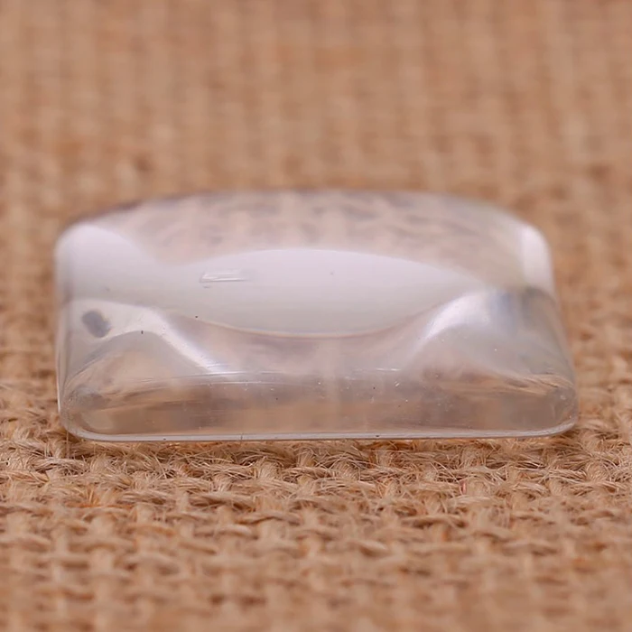 100 шт. прозрачные стеклянные кабошоны с квадратными куполообразными ручками