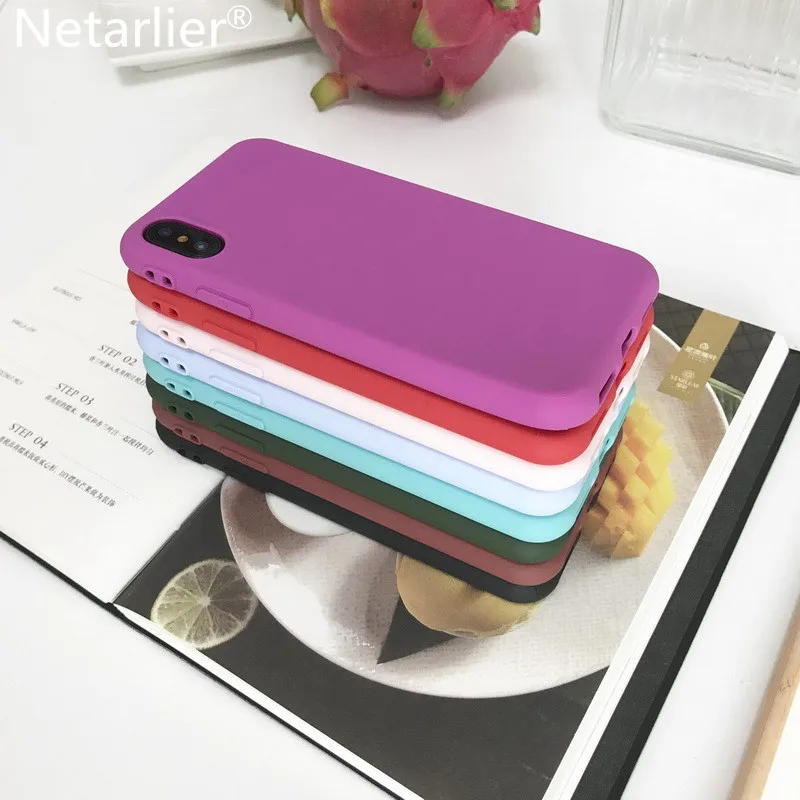 Чехол Netarlier для iPhone X 10 5 8 дюйма матовый простой яркий высококачественный