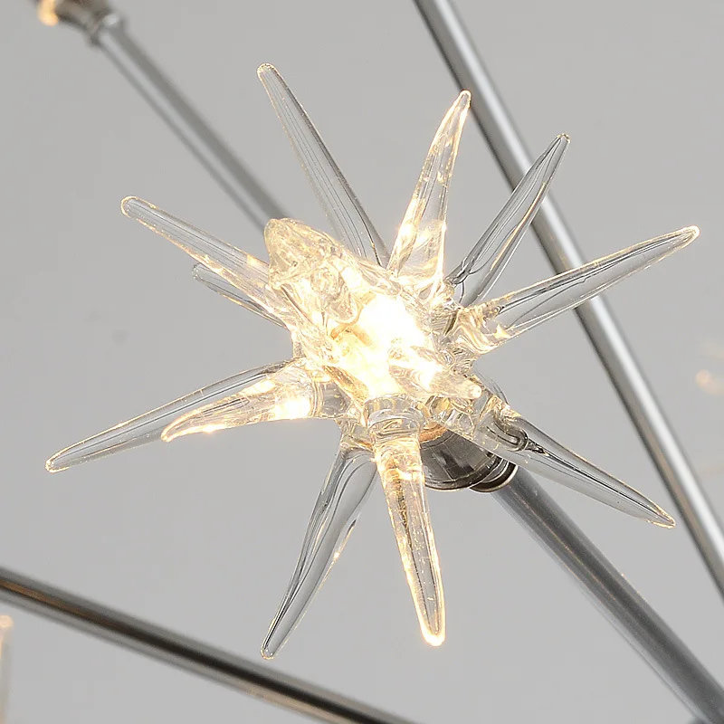 Современная светодиодная люстра в виде звезд потолочный светильник