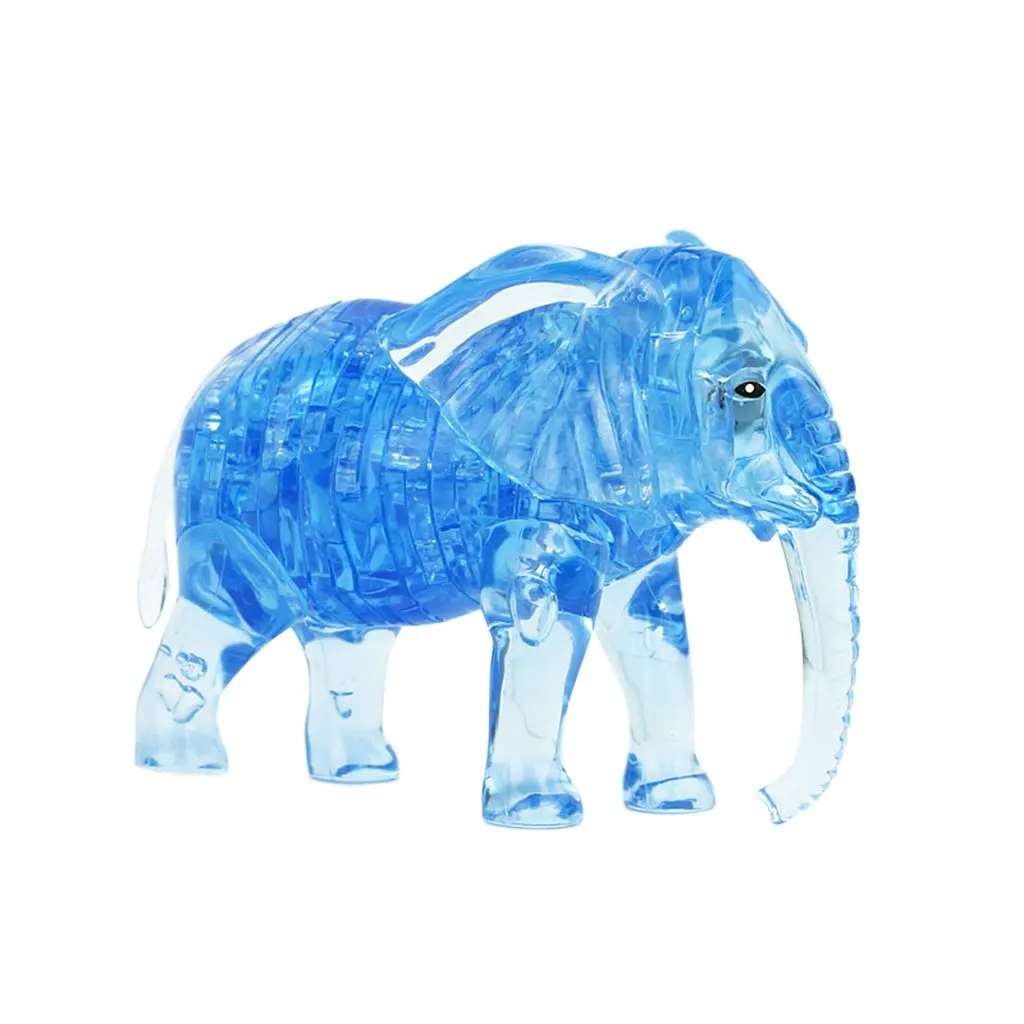 Blue AINY-DIY 3D головоломка Кристалл Сделай Сам Игрушечная модель украшение подарок для детей - Цвет: Blue