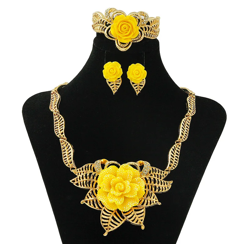 2019 магазин Rots Прямая поставка из Дубая золотые ювелирные изделия с кристаллами