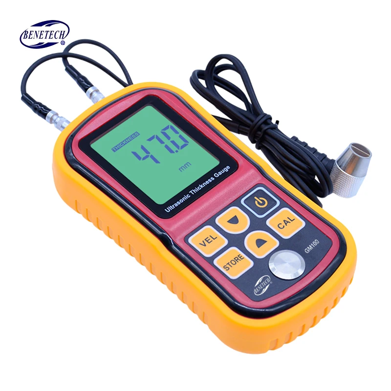 Ультразвуковой измеритель толщины Benetech GM100 цифровой ЖК звуковой скорости 1 2 225 мм