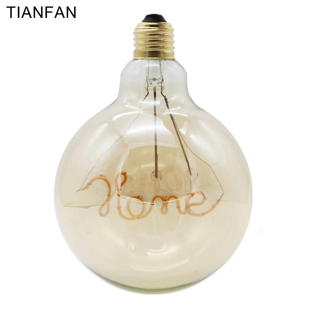 TIANFAN Globe винтажные светодиодные лампы 4 Вт Эдисона лампа домашняя Светодиодная