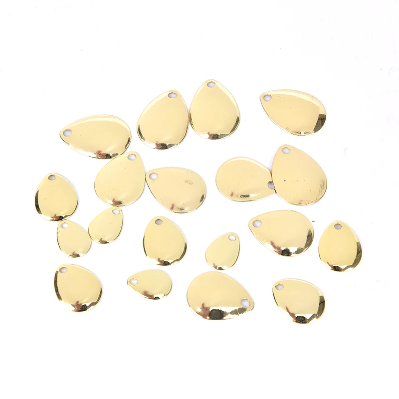 20 шт./лот Спиннер кольца лезвия гладкие ложки рыболовные снасти поделки приманка