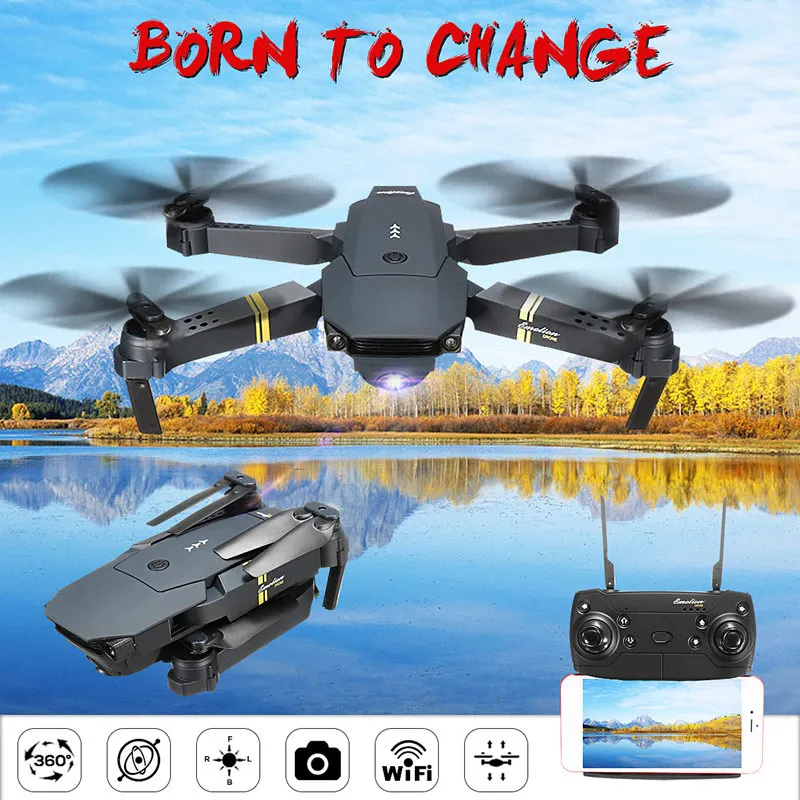 Eachine E58 WIFI FPV с широкоугольной HD камерой высоким режимом удержания складной рычаг