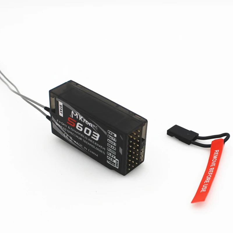 dsmx ar6210 24 ггц 6 канальный mkron dsm2 s603 rc приемн