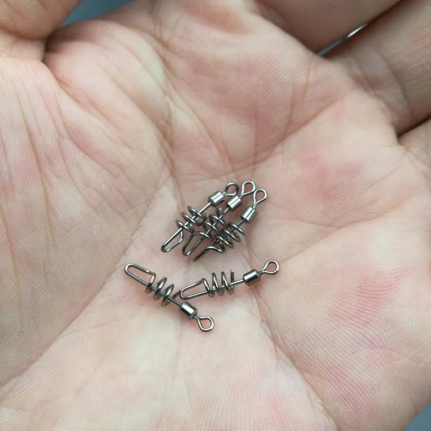 5 шт./лот цилиндр вертлюг с винтовой защелкой рыболовные снасти Вертлюги