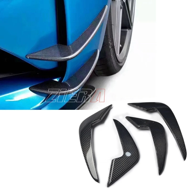 Углеродное волокно передний бампер Canards/воздуховоды для BMW M2 F87 4 шт./компл. |