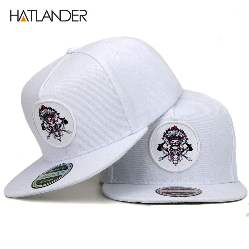 Хлопковые бейсболки HATLANDER белые