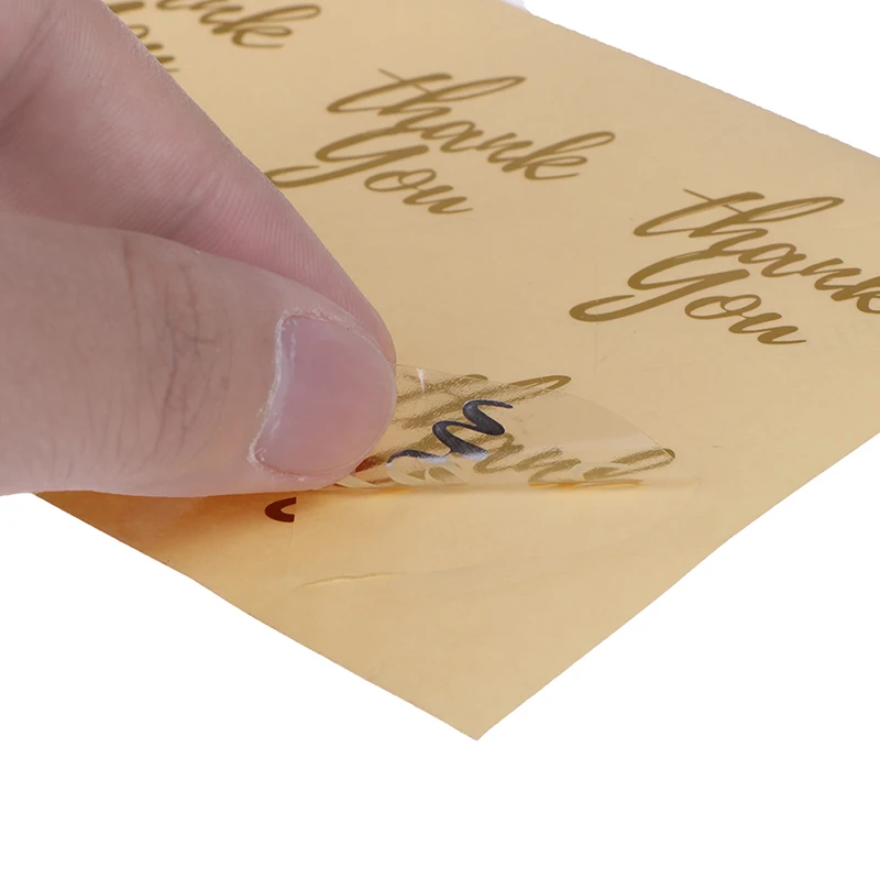 Новинка 100 шт. подарочные этикетки из золотой фольги спасибо сделай сам с