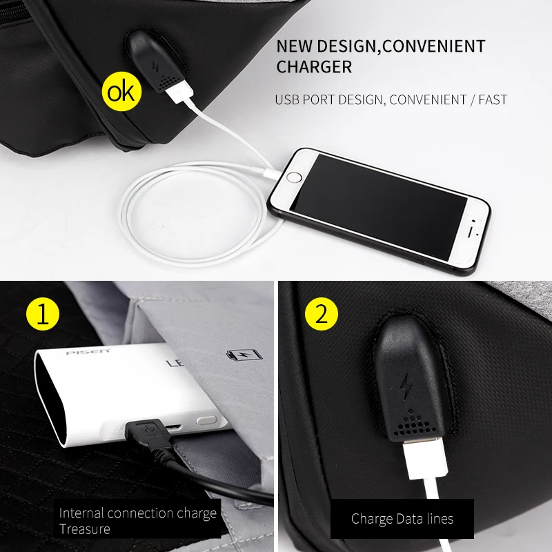 Мужской многофункциональный рюкзак с Usb-зарядкой женские рюкзаки для ноутбука