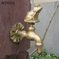 Vidric наружный садовый смеситель в форме животного кран античная латунь белка кран для мытья швабры/сад полива смеситель в форме животных