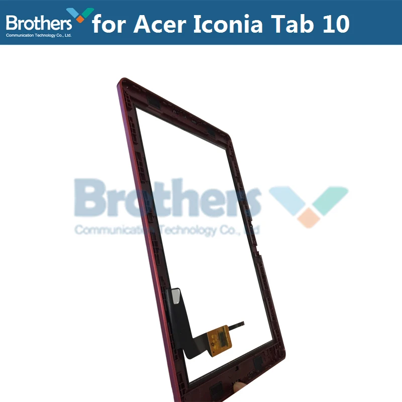 Планшет, сенсорный экран для acer Iconia Tab 10 A3-A40, B3-A40, сенсорный дигитайзер, переднее стекло с рамкой 10,1 '', замена панели, протестировано