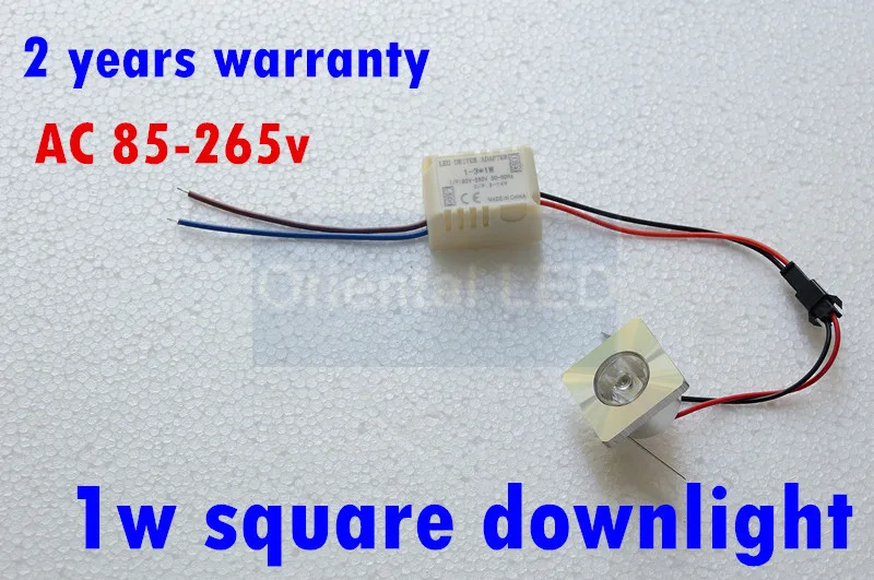 1 Вт мини квадратный светодиодный светильник для шкафа Мини 85 265 в CE ROHS потолочный