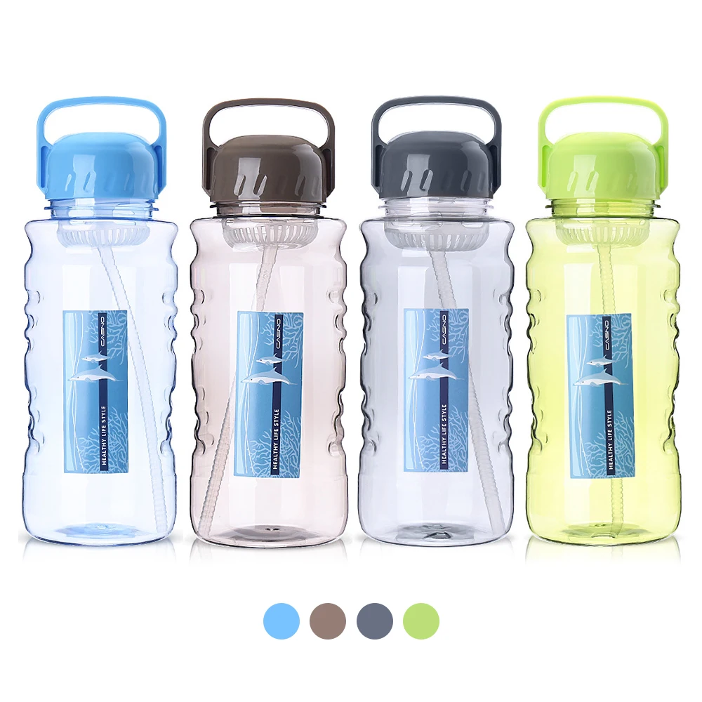 Спортивная бутылка для воды 2000 мл с большим быстрым потоком откидная верхняя