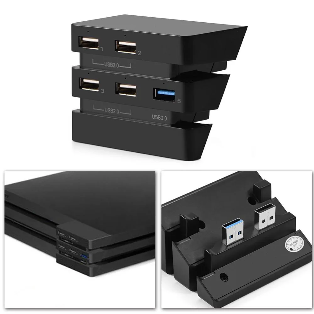 Высокая Скорость 5-Порты и разъёмы USB концентратор 2,0& 3,0 расширения контроллер-концентратор адаптер для PS4 Pro игры
