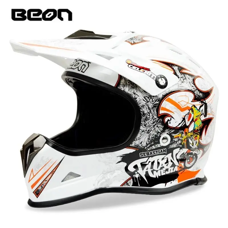 BEON moto кросс-шлем профессиональный для горного велосипеда, для спусков DH capacete ATV casco Полнолицевой кросс-шлем