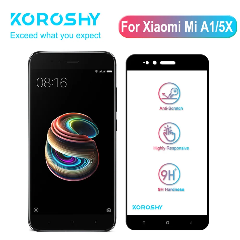 Закаленное стекло для Xiaomi Mi A1 5X MiA1 Mi5X M MA1 M5X|Защитные стёкла и плёнки телефонов| |