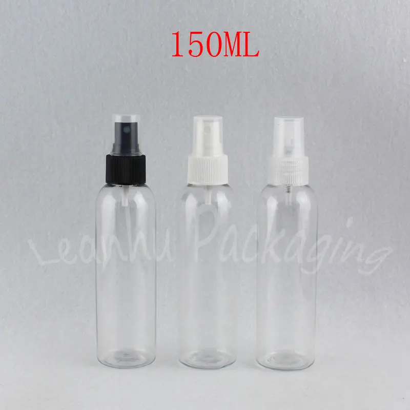 150ML Transparent Round Shoulder Plastic Bottle , 150CC Makeup Sub-bottling , Perfume / Toner Packaging Bottle ( 40 PC/Lot )