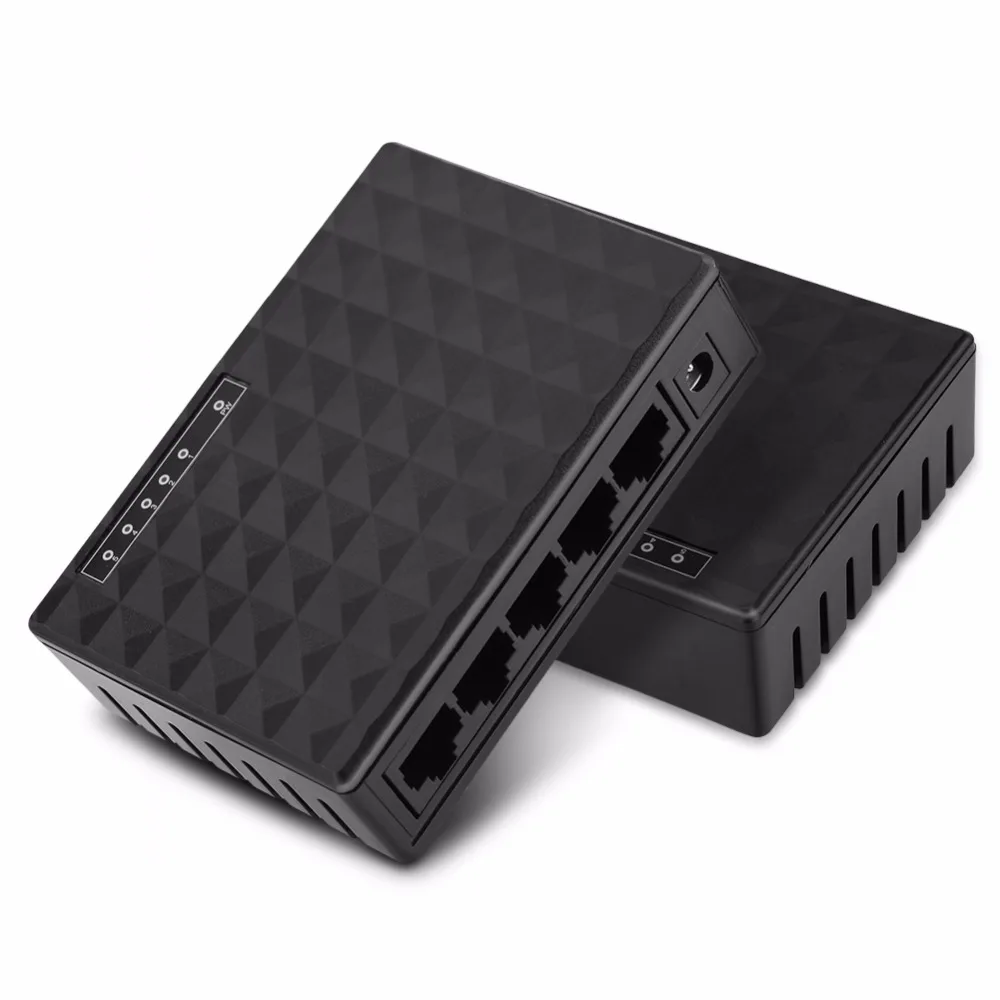 Сетевой коммутатор на 10/100 Мбит/с 5 портами для быстрой локальной сети Ethernet LAN RJ45 Vlan