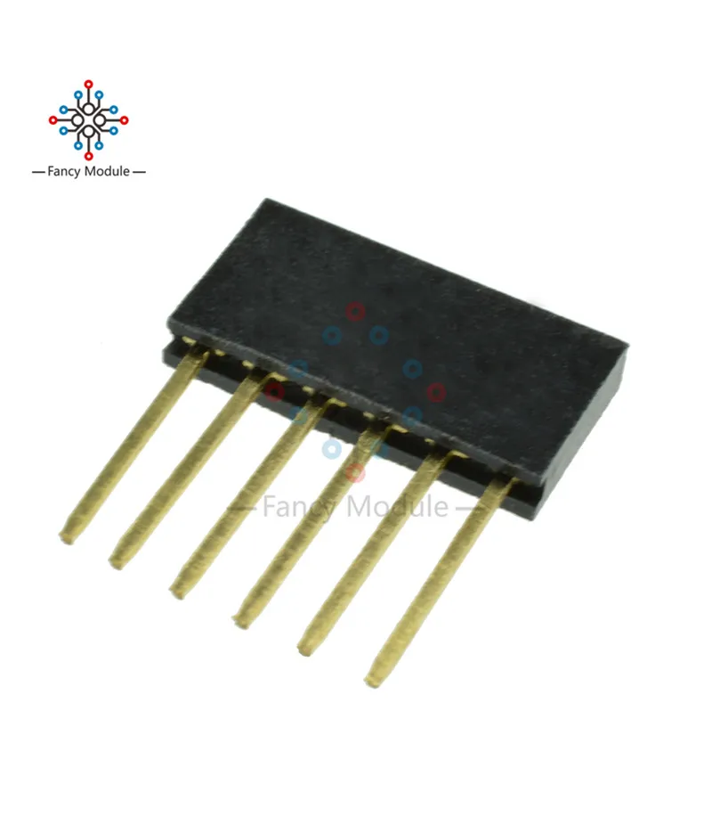 10 шт. 6 штифтов 2 54 мм штабелируемые длинные ножки Femal Header для Arduino Shield|header long|header