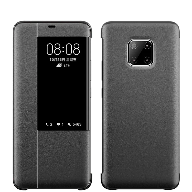 Официальный чехол beyour для huawei mate 20 Pro X View, умный чехол для P20 lite P30 P10 Plus, кожаный откидной Чехол, Розничная коробка - Цвет: Gray