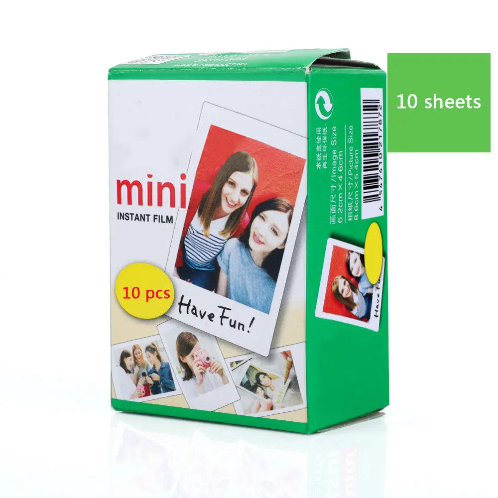 10 Sheets 10-40 листов Fujifilm пленка белая пленка для Instax Mini Edge Фотобумага для цифровой фотокамеры Fuji Instax mini 8/фотоаппаратов моментальной печати 7 s/25/50/90 3 дюймов фотоальбом - Цвет: 10 Sheets