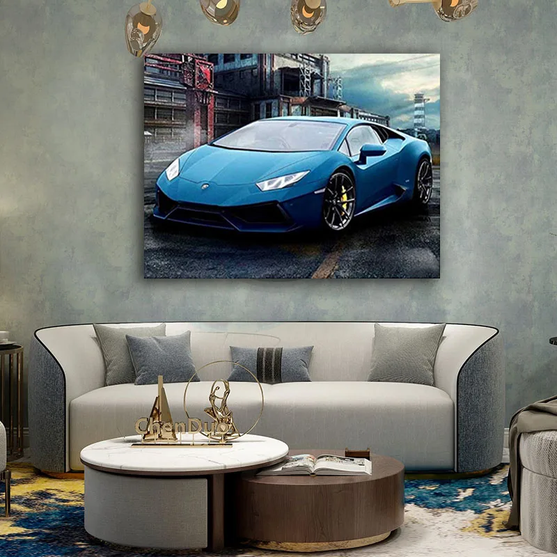 DIY картинки для раскраски по номерам с крутой спортивный carpainting рисунок живописи