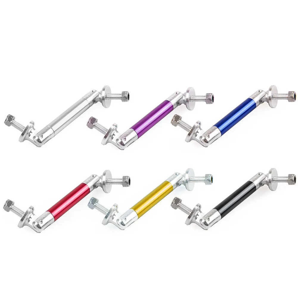 JDM Гоночный стиль Алюминий Настоящее карбоновое волокно передний бампер для губ