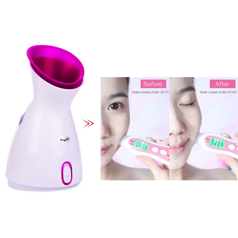 

Face Steamer Humidifier For Facial Sauna SPA Thermal Nano Spray Water Whitening Face Steam Machine Moisturize Skin Pore Cleanser