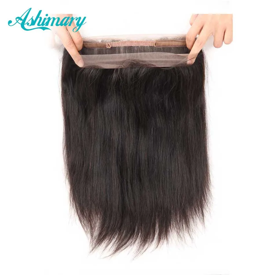 Ashimary малазийские прямые волосы Remy Предварительно выщипанные 360 кружевные