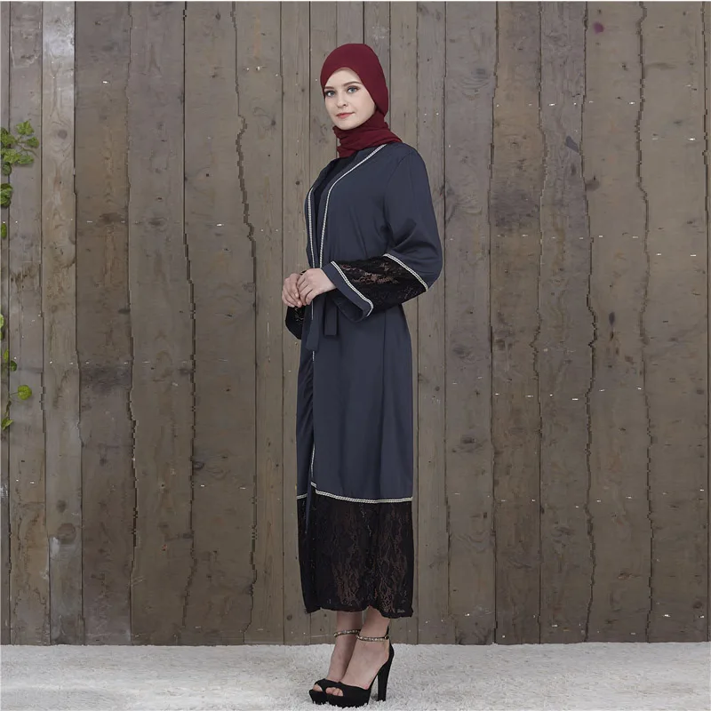 Мусульманское женское платье с жемчугом Abaya мусульманский марокканский кафтан