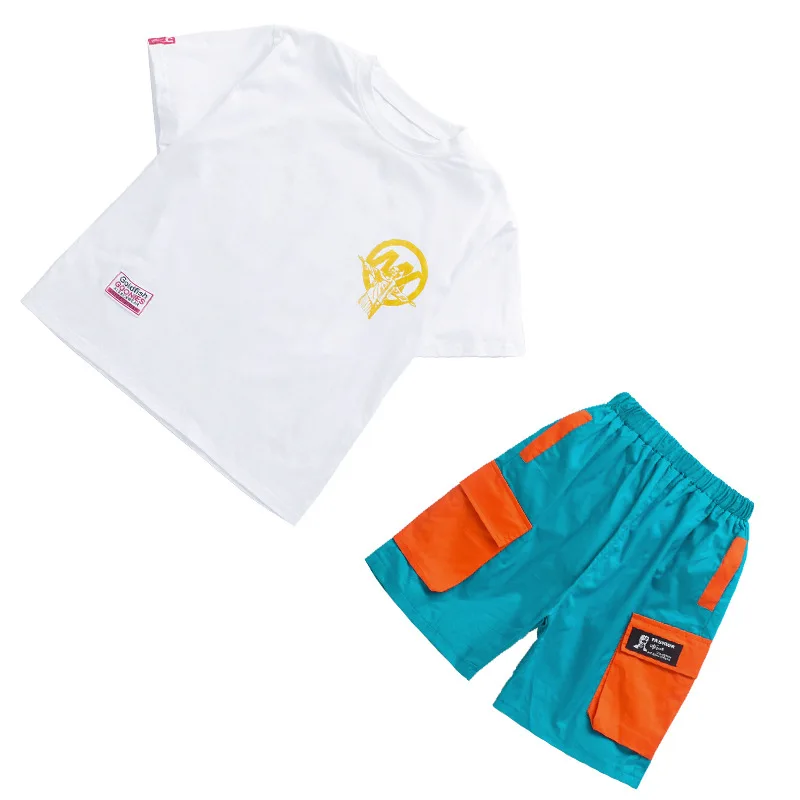 Детская одежда для бальных танцев для девочек и мальчиков: модные большие футболки и джоггеры для джаза, хип-хопа, шоу и танцевальных выступлений.