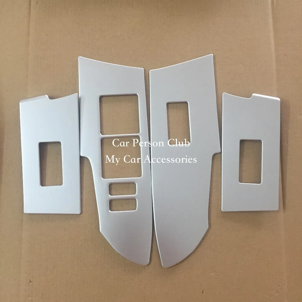 

For TOYOTA COROLLA Door Window Switch Armrest Trims Cover Interior ABS Chrome Sticker 2014 2015 2016 2017 Car-Styling Accessory
