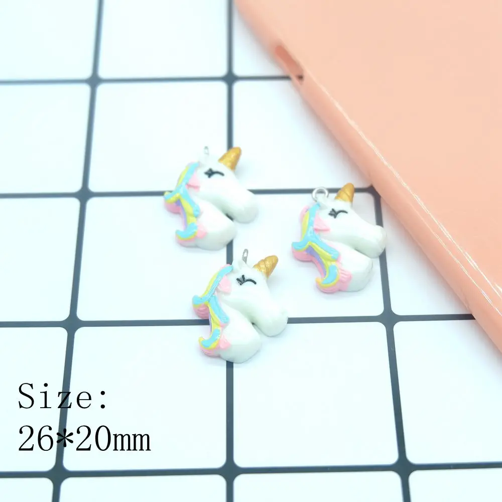 Kawaii unicorn Flatback Resin Cabochon Craft For DIY mobile phone case headband supplies Decoration Scrapbooking | Дом и сад